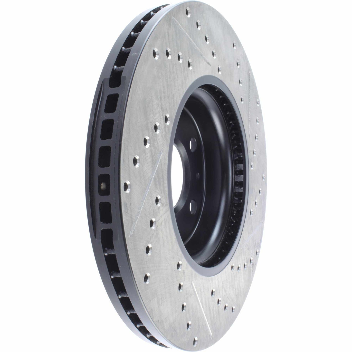 StopTech Sport Drilled/Slotted Brake Rotor; Front Right