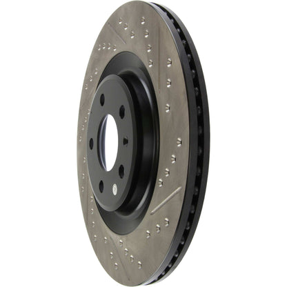 StopTech Sport Drilled/Slotted Brake Rotor; Rear Left