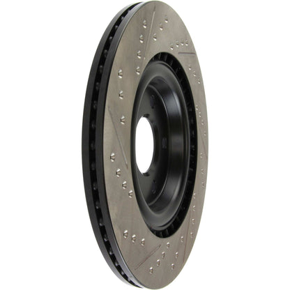 StopTech Sport Drilled/Slotted Brake Rotor; Rear Left