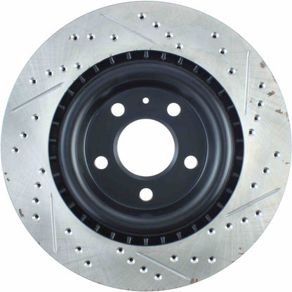 StopTech Sport Drilled/Slotted Brake Rotor; Rear Right