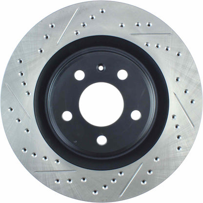 StopTech Sport Drilled/Slotted Brake Rotor; Rear Right