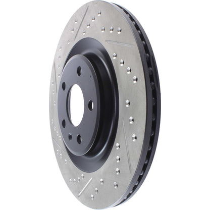 StopTech Sport Drilled/Slotted Brake Rotor; Rear Right