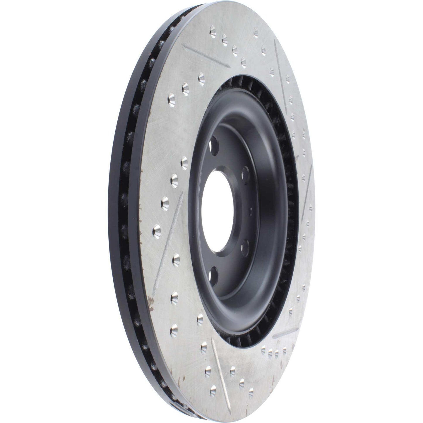 StopTech Sport Drilled/Slotted Brake Rotor; Rear Right