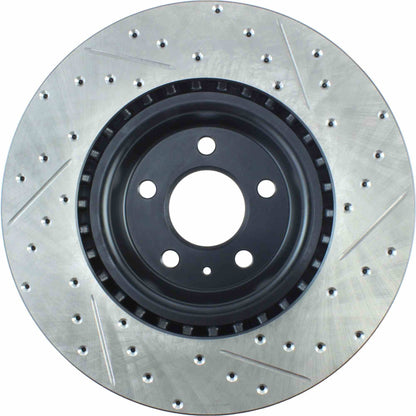 StopTech Sport Cryo Drilled/Slotted Brake Rotor; Rear Right