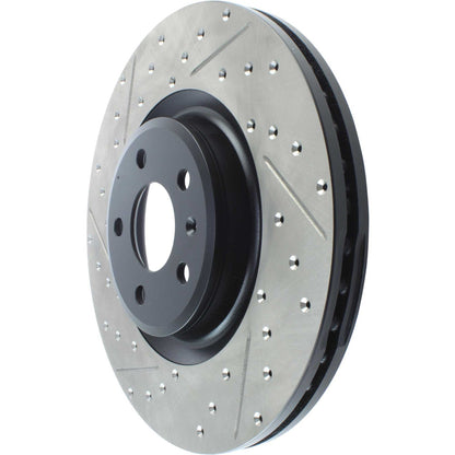 StopTech Sport Cryo Drilled/Slotted Brake Rotor; Rear Right