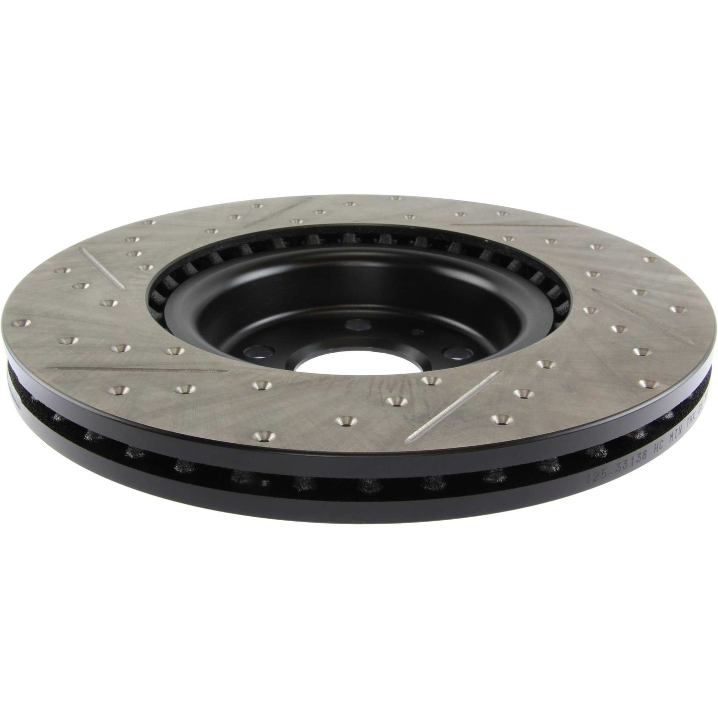 StopTech Sport Drilled/Slotted Brake Rotor; Front Left