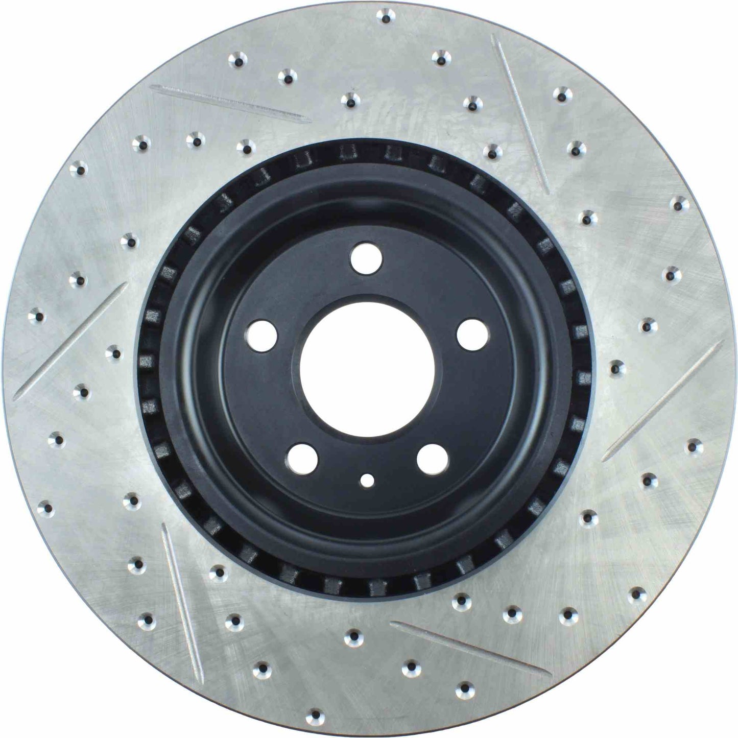 StopTech Sport Drilled/Slotted Brake Rotor; Front Right