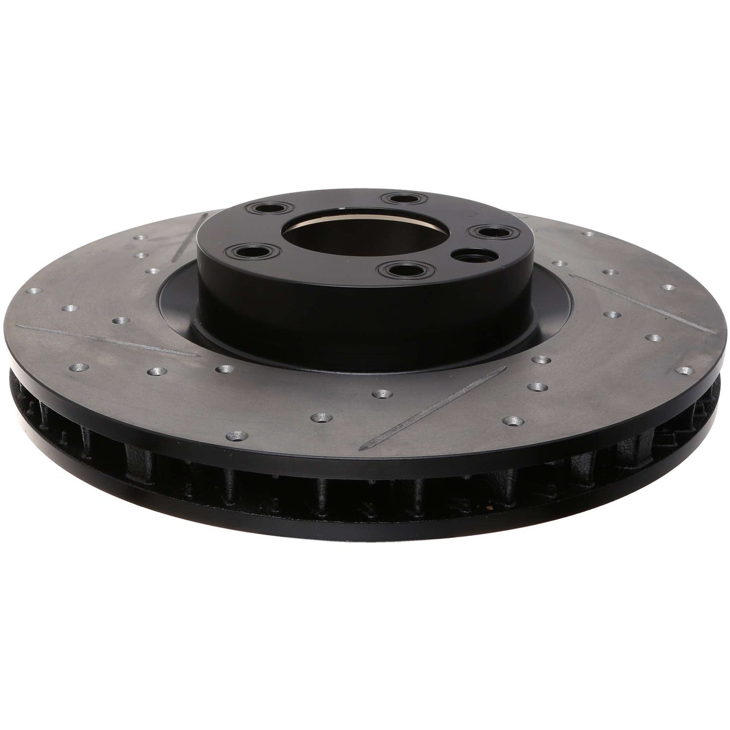 StopTech 11-18 Porsche Cayenne Sport Slotted & Drilled Front Right Brake Rotor 127.33141R