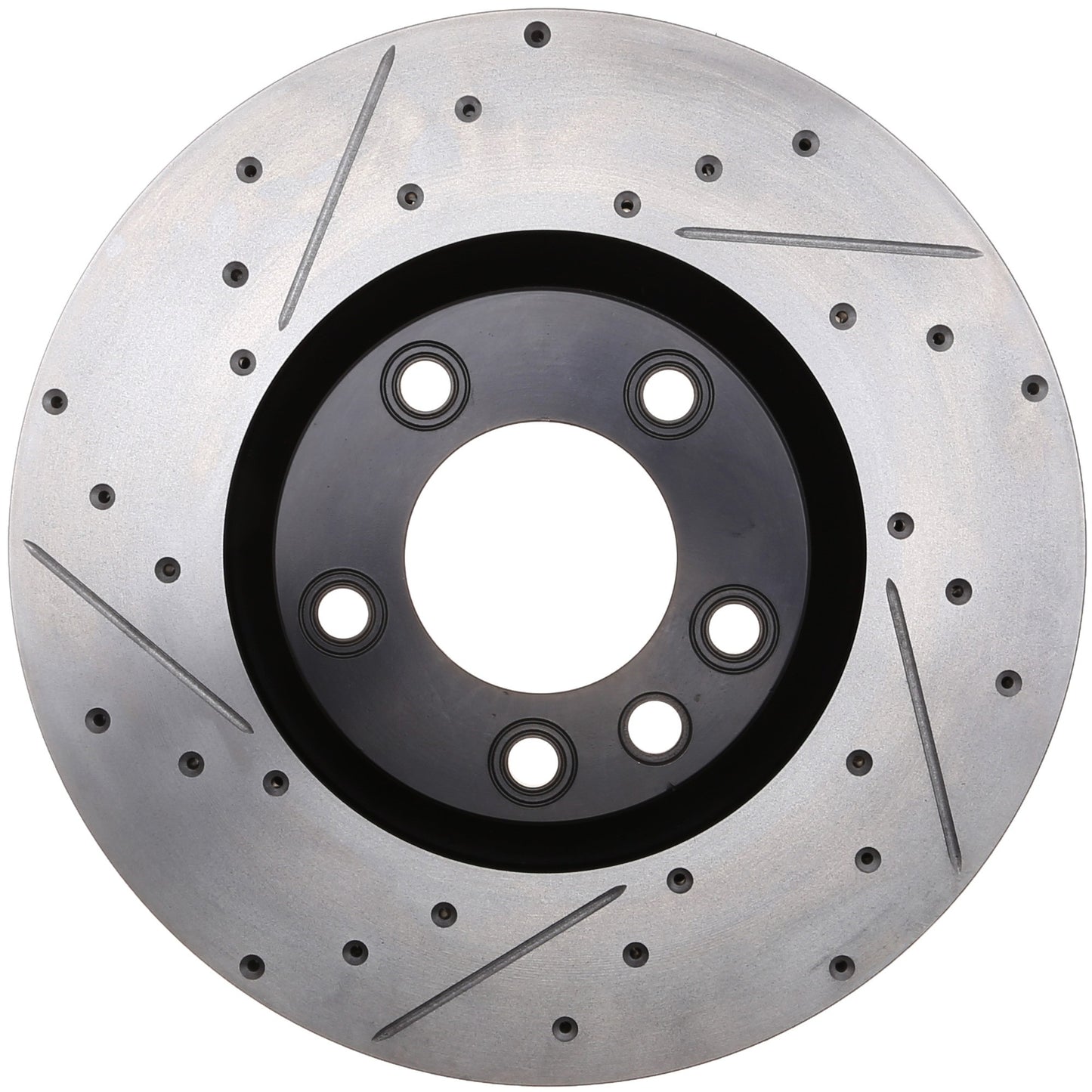 StopTech 11-18 Porsche Cayenne Sport Slotted & Drilled Front Right Brake Rotor 127.33141R