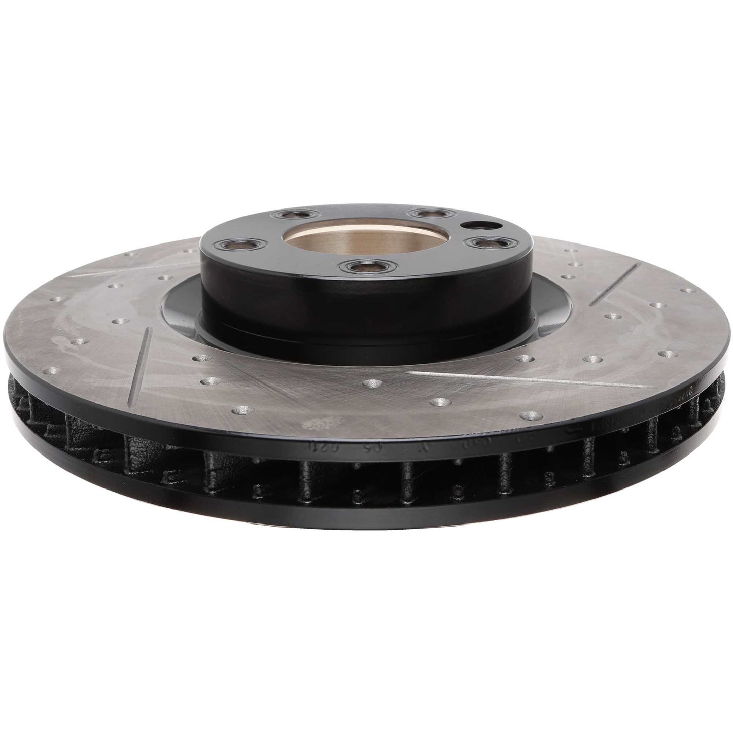 StopTech 11-18 Porsche Cayenne Sport Slotted & Drilled Front Left Brake Rotor 127.33142L