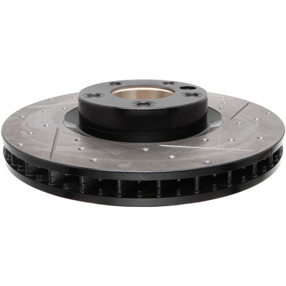 StopTech 11-18 Porsche Cayenne Sport Slotted & Drilled Front Left Brake Rotor 127.33142L
