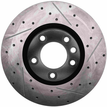 StopTech 11-18 Porsche Cayenne Sport Slotted & Drilled Front Left Brake Rotor 127.33142L