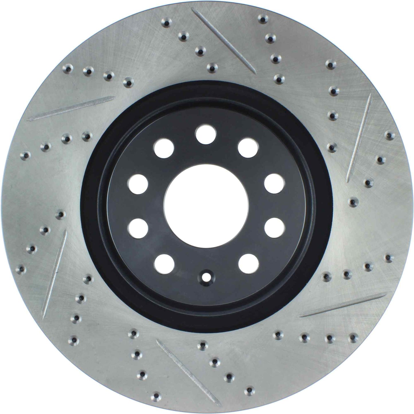 StopTech Sport Drilled/Slotted Brake Rotor; Front Left