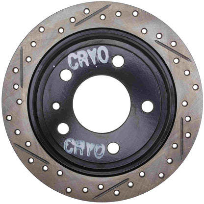 StopTech Sport Cryo Drilled/Slotted Brake Rotor; Rear Right