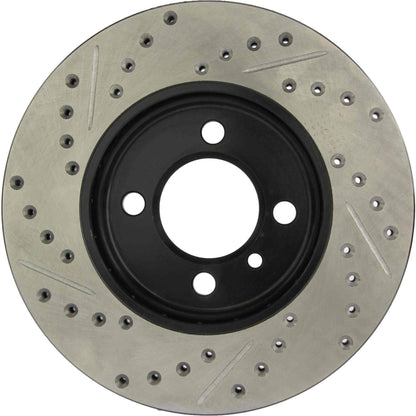 StopTech Sport Drilled/Slotted Brake Rotor; Front Left