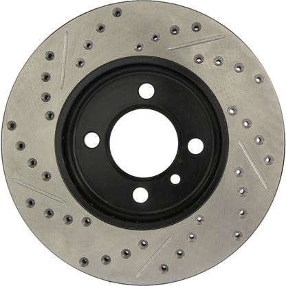 StopTech Sport Drilled/Slotted Brake Rotor; Front Left