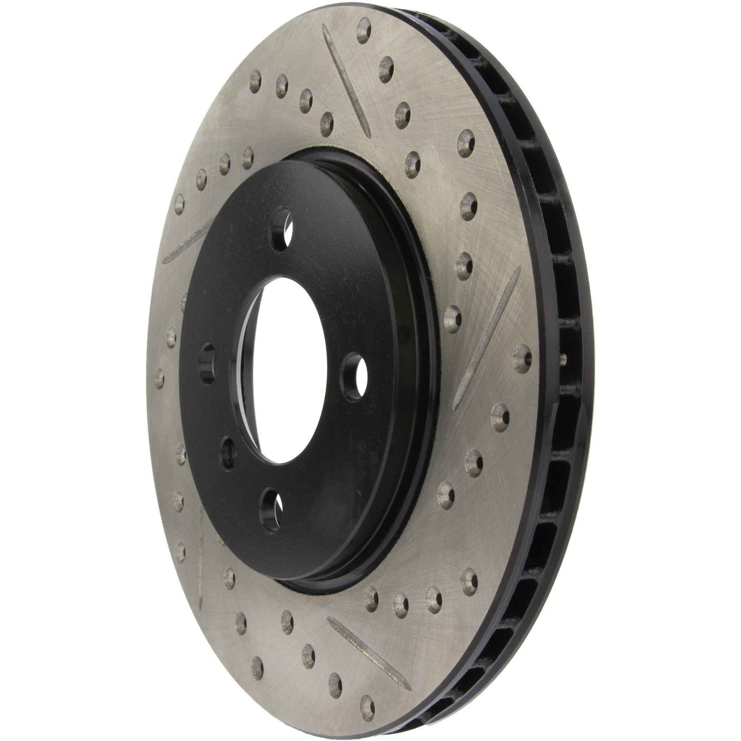 StopTech Sport Drilled/Slotted Brake Rotor; Front Left