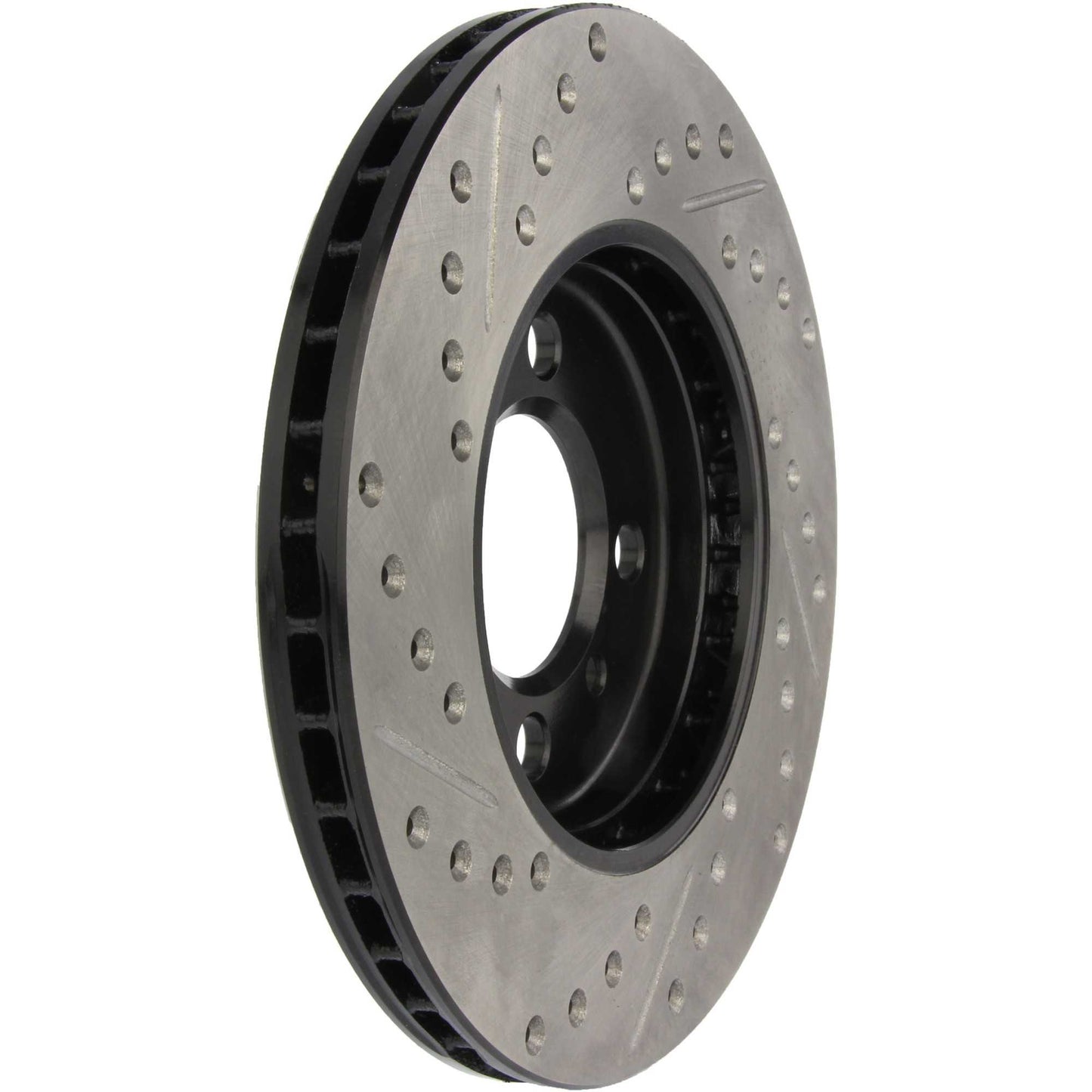 StopTech Sport Drilled/Slotted Brake Rotor; Front Left