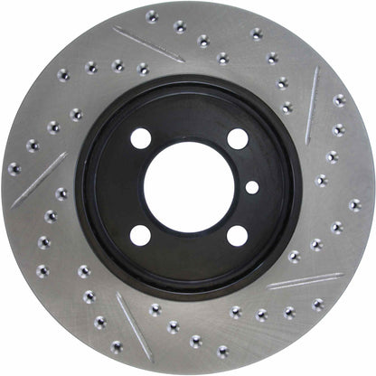 StopTech Sport Drilled/Slotted Brake Rotor; Front Right