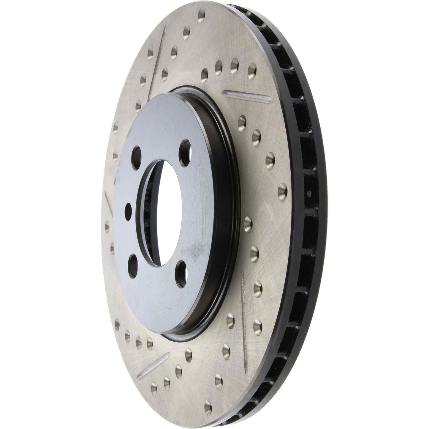 StopTech Sport Drilled/Slotted Brake Rotor; Front Right