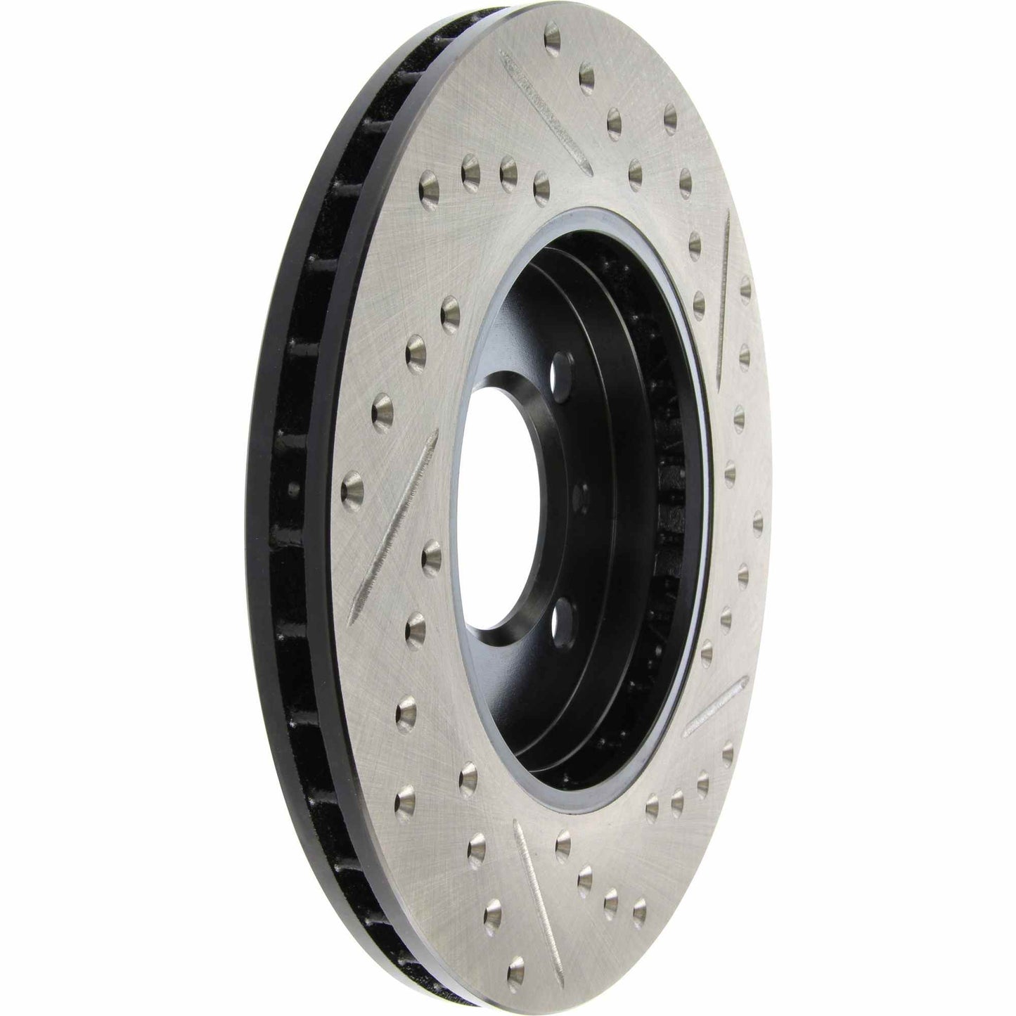StopTech Sport Drilled/Slotted Brake Rotor; Front Right