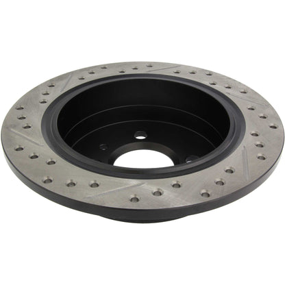 StopTech Sport Drilled/Slotted Brake Rotor; Rear Left