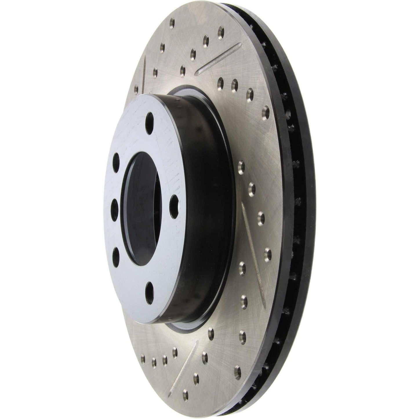 Stoptech 97-20 BMW 540i / 97-01 740i / 95- 01 740iL Sport Cryo Drilled & Slotted Rotor - Front Right 127.34029CR