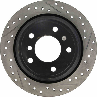 StopTech 01-03 BMW 525/530 Series / 96-03 540i / 96-00 528 Series Slotted&Drilled Left Rear Rotor 127.34046L