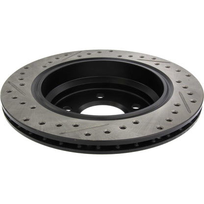 StopTech 01-03 BMW 525/530 Series / 96-03 540i / 96-00 528 Series Slotted&Drilled Left Rear Rotor 127.34046L