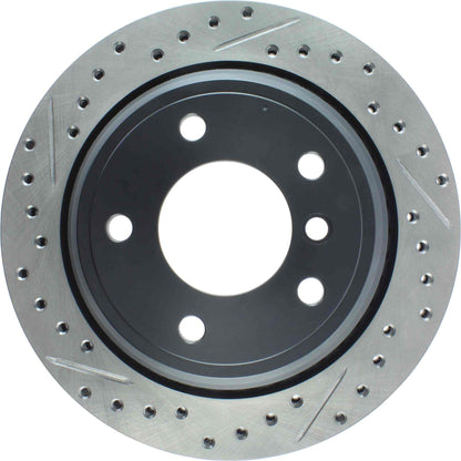 StopTech 01-03 BMW 525/530 Series / 96-03 540i / 96-00 528 Series Slotted&Drilled Right Rear Rotor 127.34046R