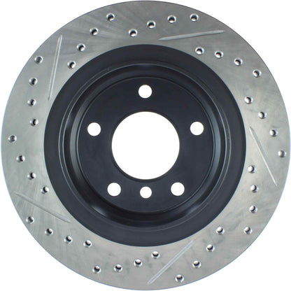 StopTech Power Slot 00 BMW 323 / 01-07 325 / 99-00 328 Series Rear Left Drilled & Slotted Rotor 127.34049L