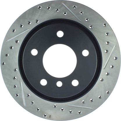 StopTech Power Slot 00 BMW 323 / 01-07 325 / 99-00 328 Series Rear Left Drilled & Slotted Rotor 127.34049L