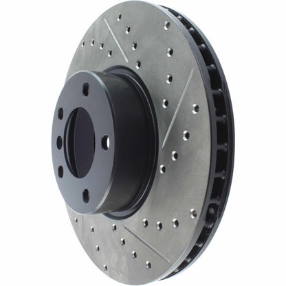 StopTech 01-03 BMW 530 Series / 3/00-03 540 Slotted & Drilled Left Front Rotor 127.34055L