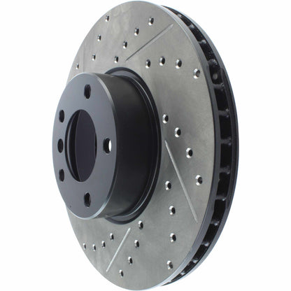 StopTech 01-03 BMW 530 Series / 3/00-03 540 Slotted & Drilled Right Front Rotor 127.34055R