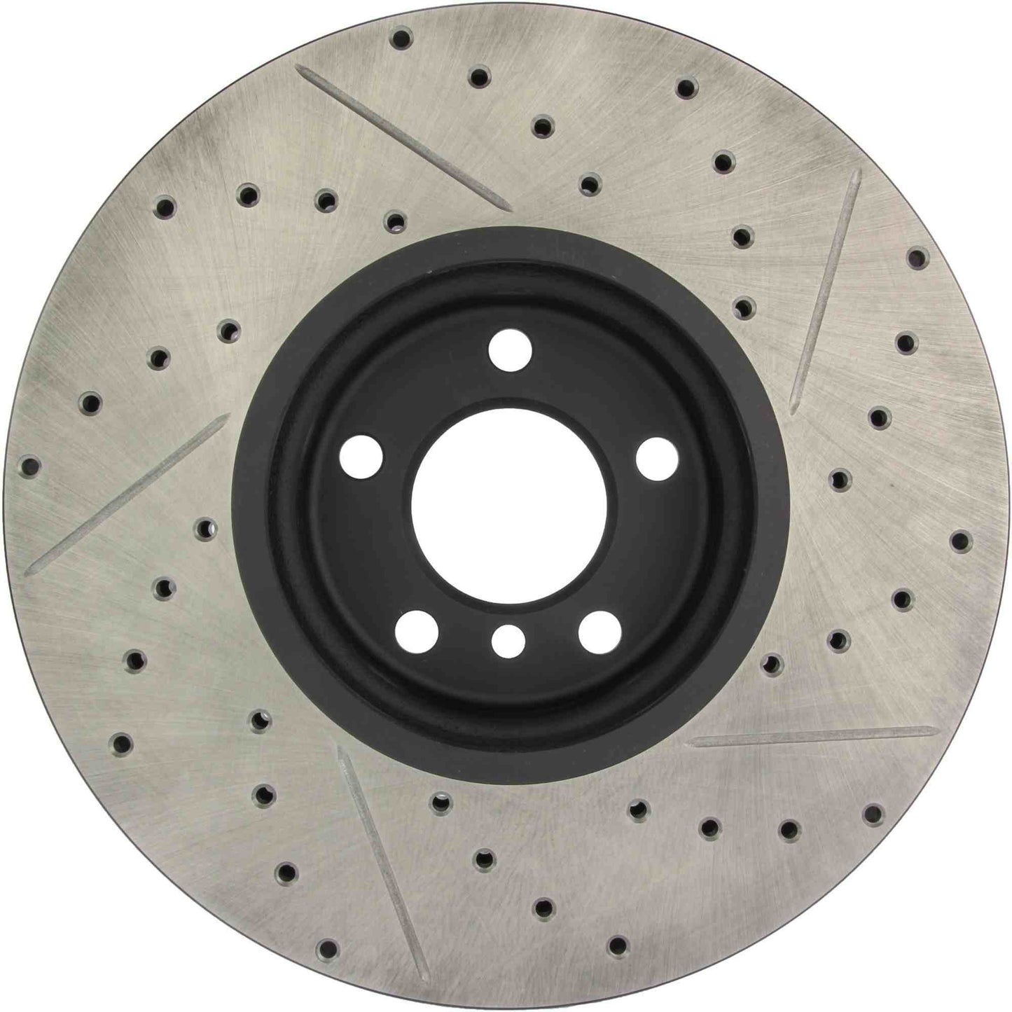StopTech Sport Drilled/Slotted Brake Rotor; Front Right