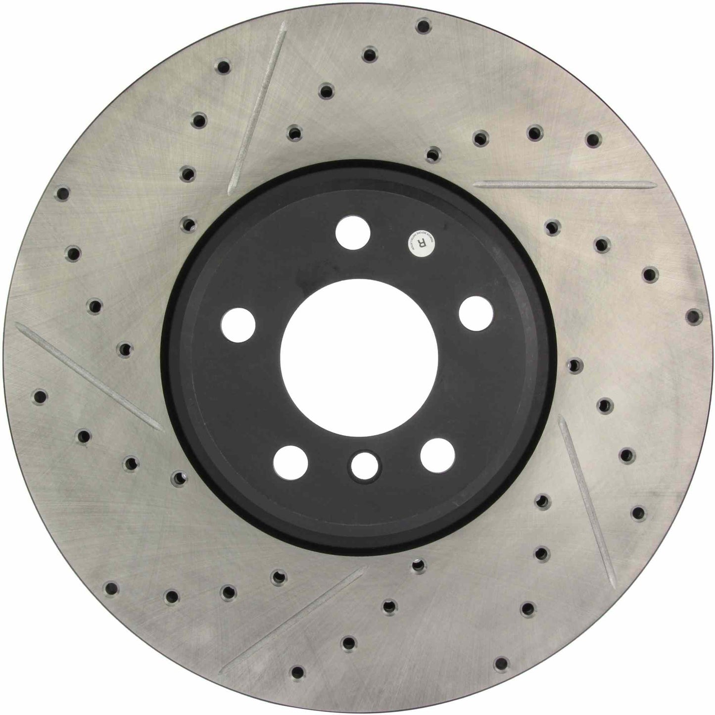 StopTech Sport Drilled/Slotted Brake Rotor; Front Right