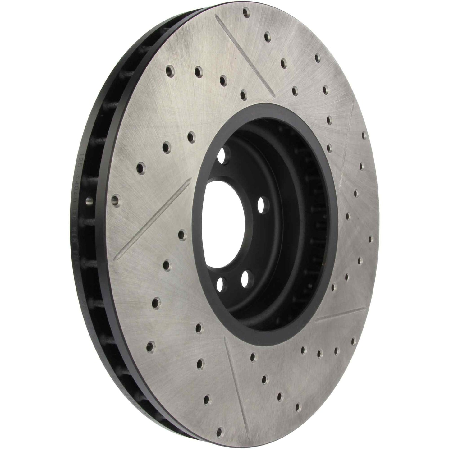 StopTech Sport Drilled/Slotted Brake Rotor; Front Right