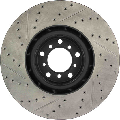 StopTech Sport Drilled/Slotted Brake Rotor; Front Left