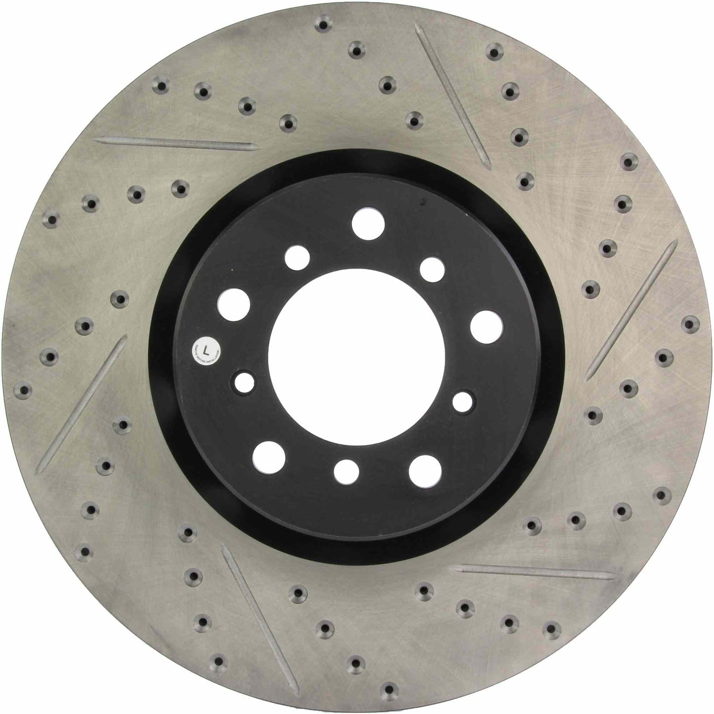 StopTech Sport Drilled/Slotted Brake Rotor; Front Left
