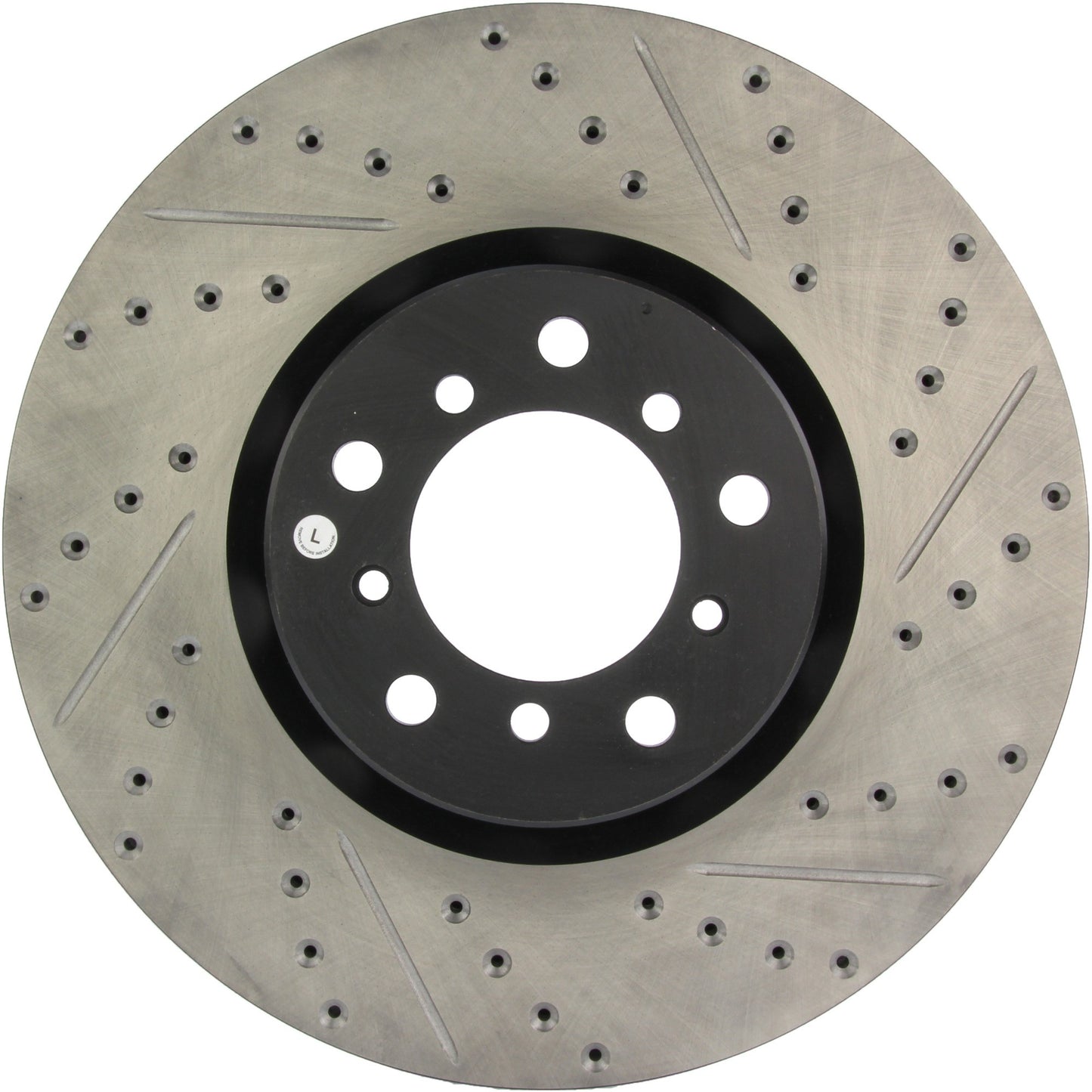 StopTech Sport Drilled/Slotted Brake Rotor; Front Left