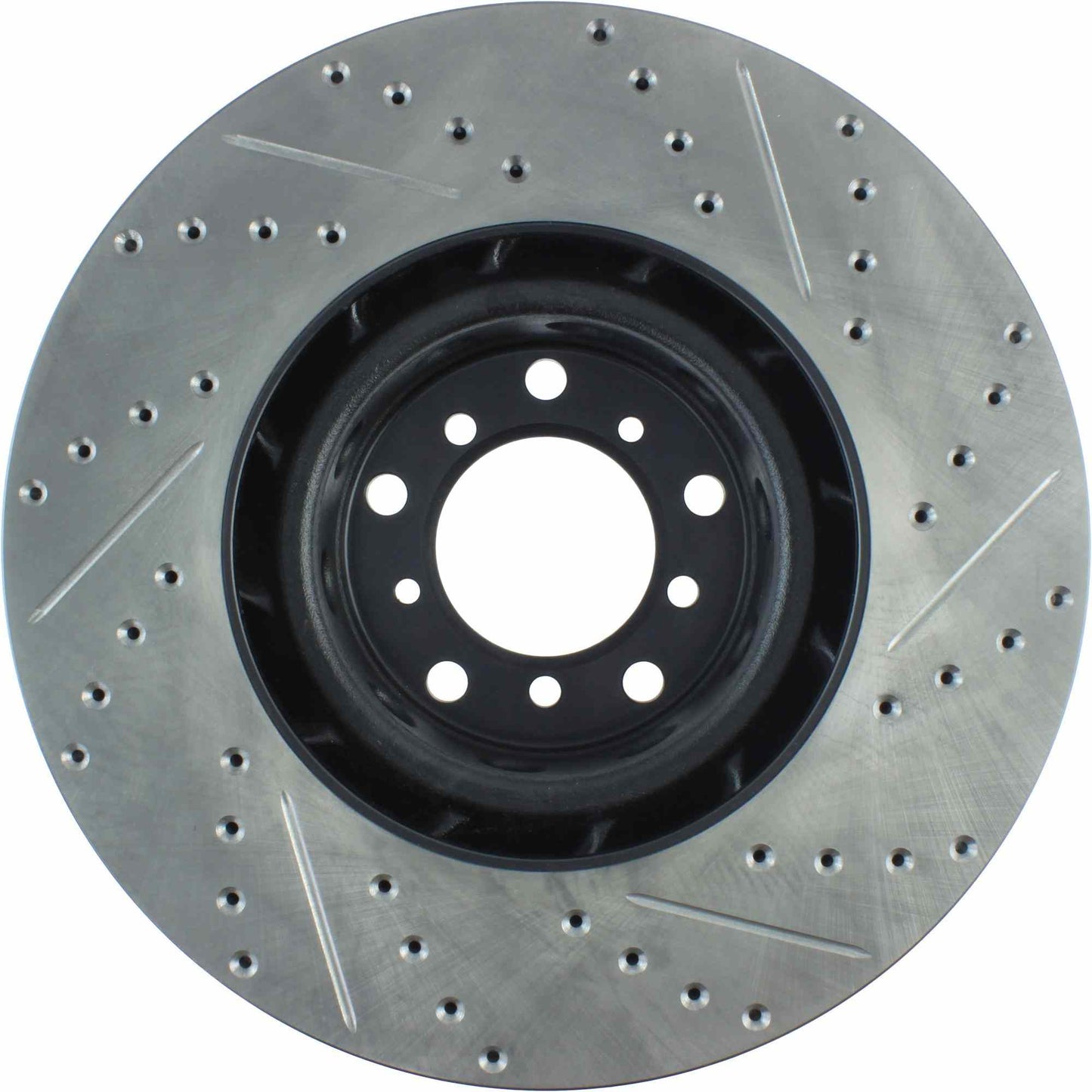 StopTech Sport Drilled/Slotted Brake Rotor; Front Right