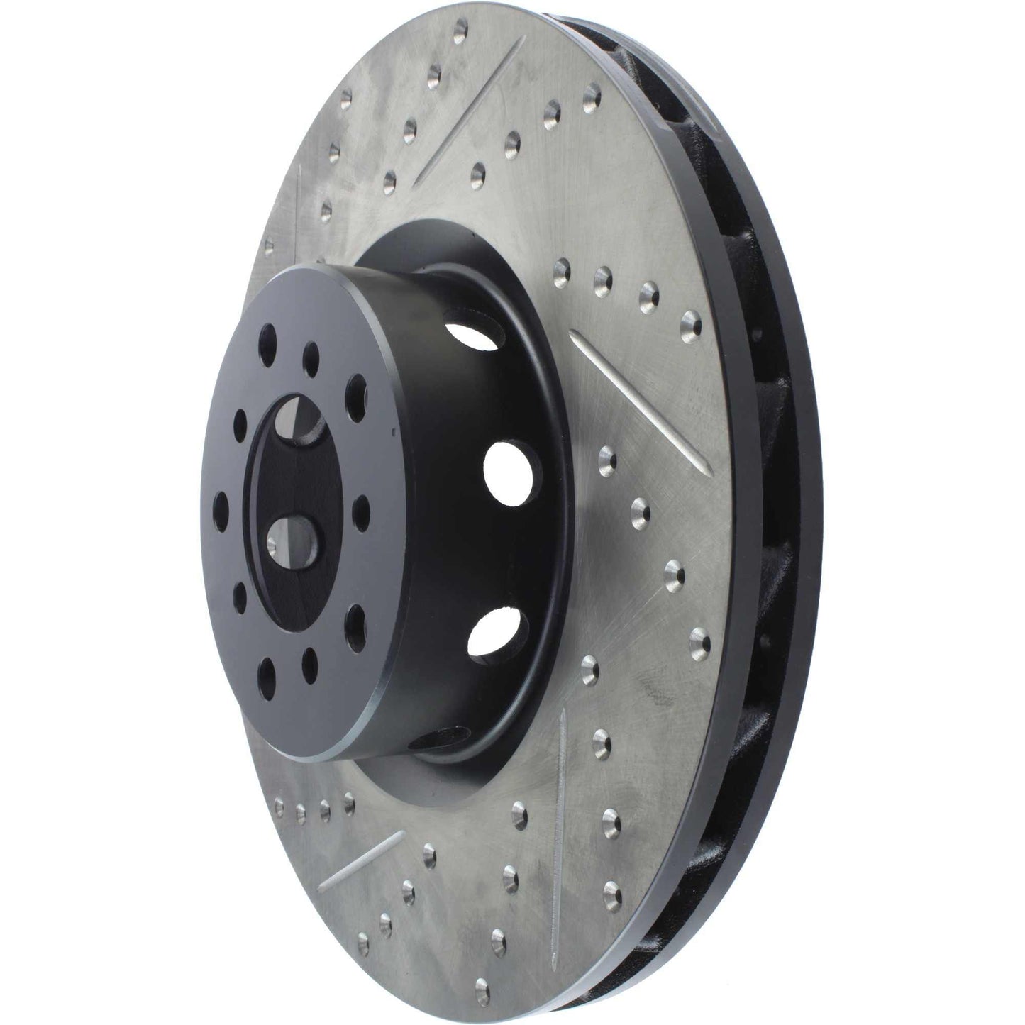 StopTech Sport Drilled/Slotted Brake Rotor; Front Right