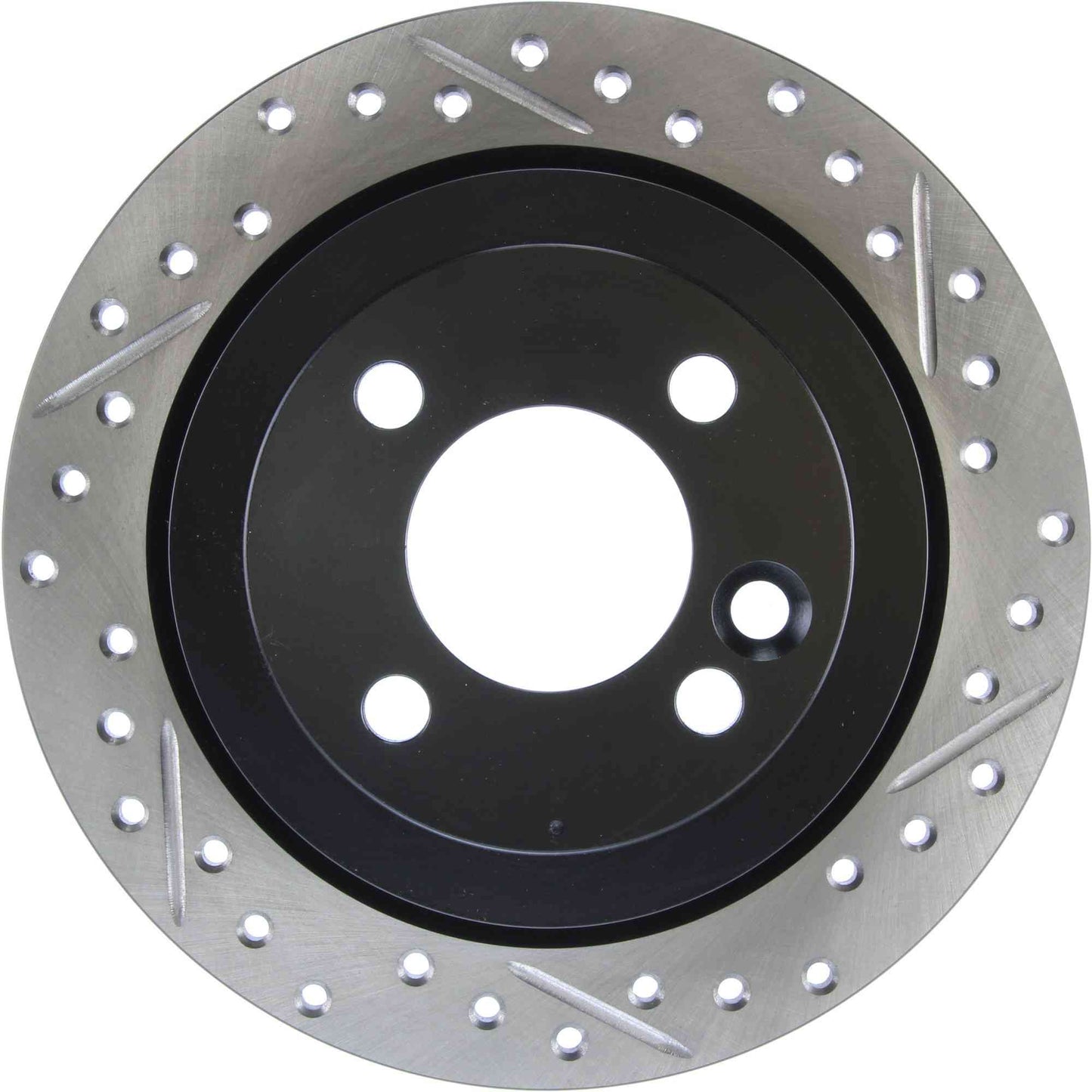 StopTech 02-06 Mini Cooper/Cooper S Slotted & Drilled Left Rear Rotor 127.34066L