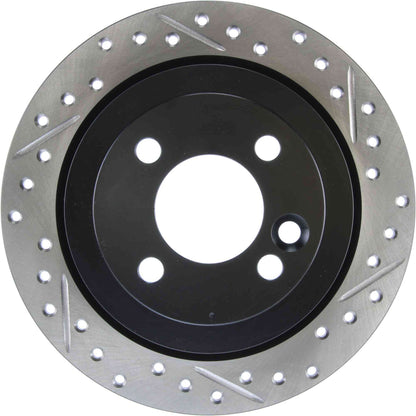 StopTech 02-06 Mini Cooper/Cooper S Slotted & Drilled Left Rear Rotor 127.34066L