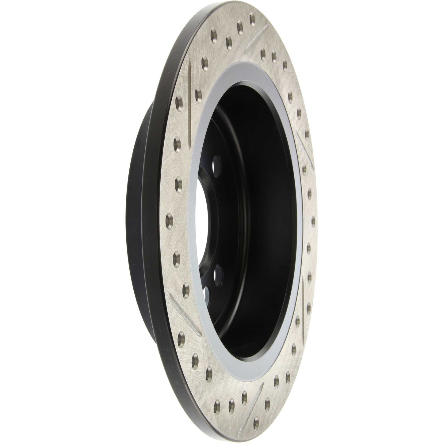 StopTech 02-06 Mini Cooper/Cooper S Slotted & Drilled Left Rear Rotor 127.34066L