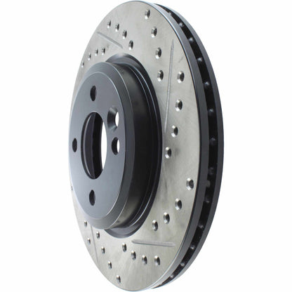 StopTech 02-07 Mini Cooper/Cooper S Slotted & Drilled Left Front Rotor 127.34067L