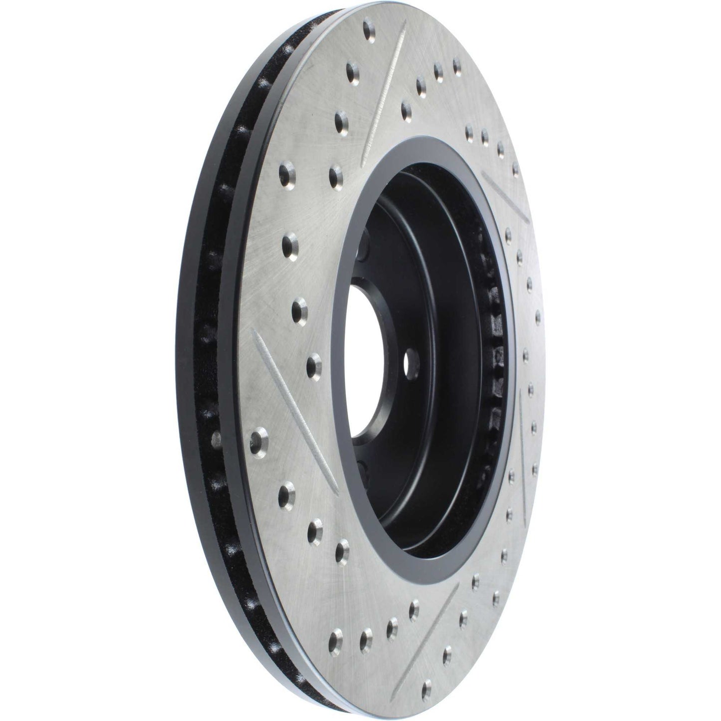 StopTech 02-07 Mini Cooper/Cooper S Slotted & Drilled Left Front Rotor 127.34067L