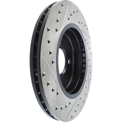 StopTech 02-07 Mini Cooper/Cooper S Slotted & Drilled Left Front Rotor 127.34067L