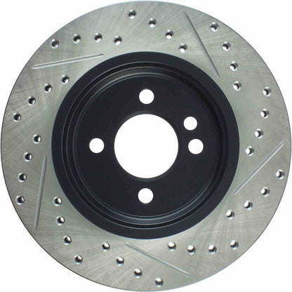 StopTech 02-07 Mini Cooper/Cooper S Slotted & Drilled Right Front Rotor 127.34067R