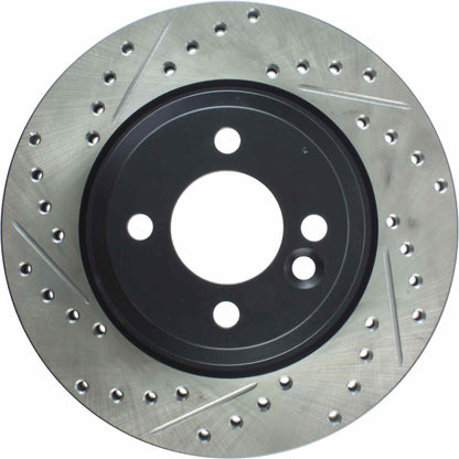 StopTech 02-07 Mini Cooper/Cooper S Slotted & Drilled Right Front Rotor 127.34067R